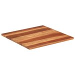vidaXL Dessus de table bois massif d'acacia 25-27 mm 70x70 cm