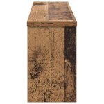 vidaXL Porte-manteau mural avec étagère Bois ancien 75 x 16 x 26 cm