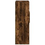 vidaXL Buffet haut chêne fumé 50x42 5x124 cm bois d'ingénierie