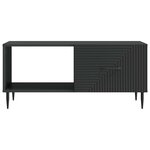 vidaXL Table basse Noir 90 x 50 x 40 cm Bois d'ingénierie