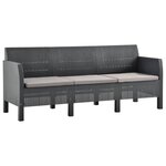 Salon de jardin meuble d'extérieur ensemble de mobilier 3 pièces avec coussins pp rotin anthracite 02_0015989
