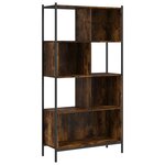 vidaXL Bibliothèque chêne fumé 72x28x172 cm bois d'ingénierie