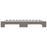 vidaXL Lit de jour avec lit gigogne taupe 80x200 cm tissu