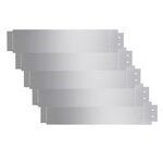 vidaXL Bordure de pelouse 5 Pièces Acier galvanisé 100 x 20 cm