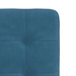 vidaXL Chaises à manger lot de 4 Bleu Velours