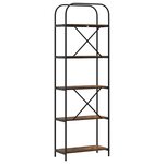 vidaXL Étagère Chêne fumé 60 x 30 x 183 cm Bois d'ingénierie