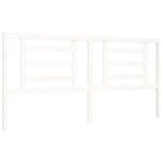 vidaXL Cadre de lit sans matelas blanc 200x200 cm bois massif de pin