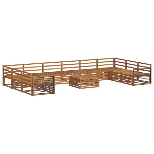 vidaXL Ensembles de canapés 11 pc Naturel Bois d'Acacia Massif