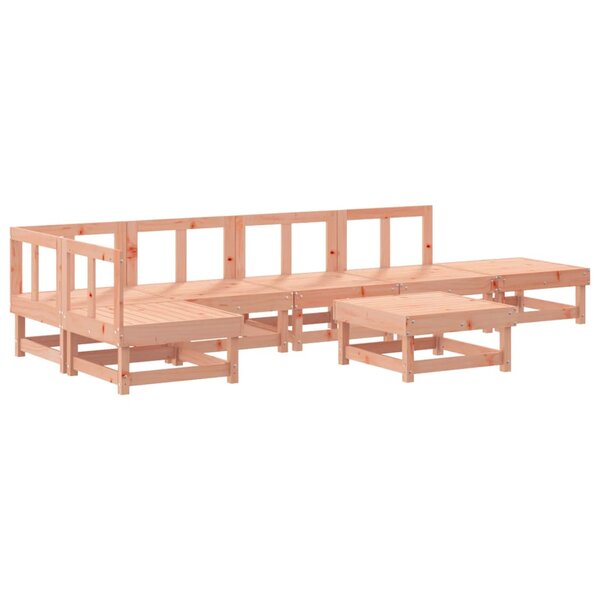 vidaXL Salon de jardin 7 Pièces bois massif douglas