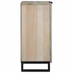 vidaXL Buffet Blanc 60 x 33.5 x 75 cm Bois de manguier massif