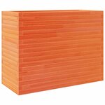 vidaXL Jardinière cire marron 90x40x68 5 cm bois de pin massif