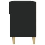 vidaXL Armoire à chaussures Noir 102x35x55 cm Bois d'ingénierie