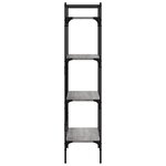 vidaXL Bibliothèque à 4 niveaux sonoma gris 56x31 5x138 5 cm