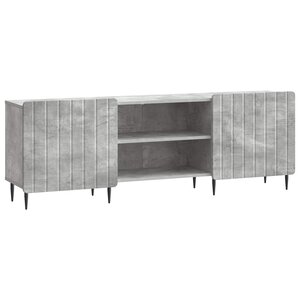 vidaXL Meuble TV Gris béton 150 x 31 x 52 cm Bois d'ingénierie