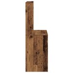 vidaXL Bureau avec étagères vieux bois 100x45x140 cm bois d'ingénierie