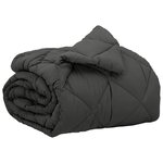 vidaXL Duvet complet toute l'année Anthracite 220 x 140 cm Microfibre