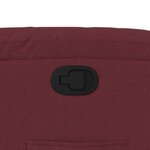 vidaXL Fauteuil inclinable Rouge bordeaux Tissu
