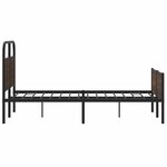 vidaXL Cadre de lit sans matelas 140x200 cm chêne marron