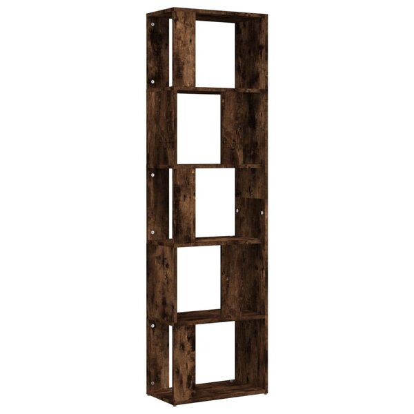 vidaXL Bibliothèque Chêne fumé 45x24x160 cm Bois d'ingénierie