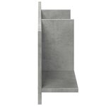 vidaXL Armoire murale 100x16 5x30 cm gris béton bois d'ingénierie