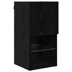 vidaXL Meubles TV muraux 4 Pièces Chêne noir 30 5 x 30 x 60 cm