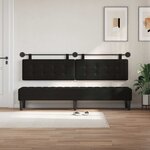 vidaXL Tête de lit suspendue Noir Simili cuir