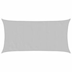 vidaXL Voile d'ombrage gris clair 3 5x2 m 100  polyester oxford