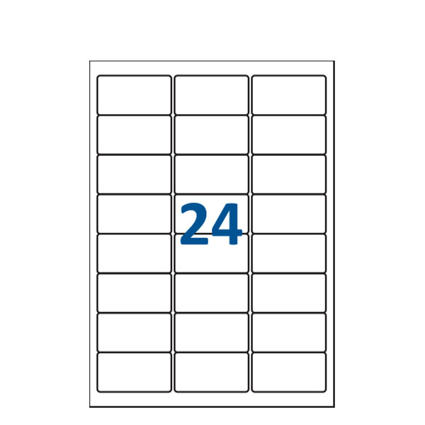 Lot de 200 Planches étiquettes autocollantes pour Timbres sur feuille A4 : 63 5 x 33 9 mm (24 étiquettes par feuille)