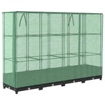 vidaXL Jardinière surélevée avec housse aspect rotin 160x40x123 cm