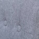 vidaXL Chaises à manger lot de 6 gris clair tissu