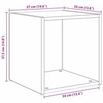 vidaXL Ensemble de meubles TV 6 Pièces Chêne noir 37 x 35 x 72 cm