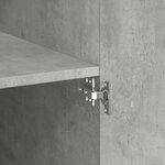 vidaXL Buffet haut gris béton 70x42 5x185 cm bois d'ingénierie
