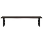 vidaXL Étagère de vasque murale acier et bois de chêne massif