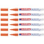 Marqueur Peinture Brillante 751 Orange Pointe Ronde 1-2 mm x 6 EDDING
