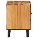 vidaXL Table de chevet 40x33x46 cm Bois d'acacia massif