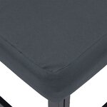 vidaXL Ensemble de canapé de jardin 6 Pièces Noir 283 x 141.5 x 71 cm