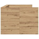 vidaXL Lit d'appoint Chêne artisanal 100 x 200 cm Bois d'ingénierie