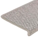 vidaXL Tapis d'escalier autocollants 15 Pièces 65x21x4 cm Argenté