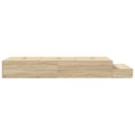 vidaXL Cadre de lit avec rangement Chêne Sonoma 226.5 x 90 x 31.5 cm
