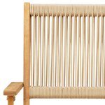 vidaXL Ensemble de bistro 3 Pièces beige polypropylène et bois massif