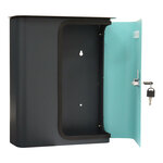 Profirst ziefen boîte aux lettres anthracite turquoise