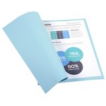 Paquet de 100 chemises Foldyne 250 carte recyclée 240 grammes coloris bleu EXACOMPTA