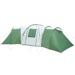 vidaXL Tente familiale à dôme 12 personnes vert imperméable