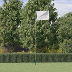 vidaXL Mât de drapeau télescopique Argenté 5 55 m Aluminium