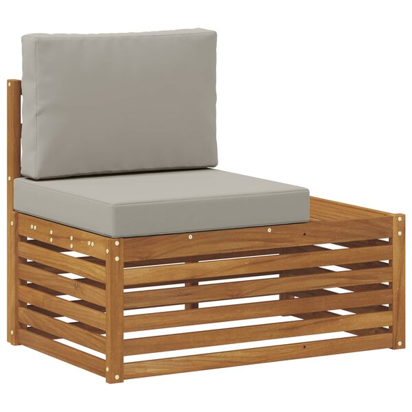 vidaXL Canapé d'extérieur extrémité Naturel 91 x 63 x 73 cm