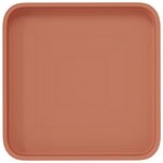 vidaXL Plateau carré à fleurs 6 pc Rouge brique 25 5 x 25 5 x 2 5 cm