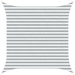 vidaXL Voile d'ombre Gris clair et blanc 3 x 3 m