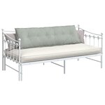 vidaXL Coussin de Dos Gris clair 160 x 50 cm Tissu en velours côtelé