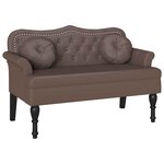 vidaXL Banc Chesterfield Marron 120 5 x 65 x 75 cm Cuir synthétique