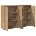 vidaXL Buffets 2 Pièces Chêne artisanal 60x31x84 cm Bois d'ingénierie